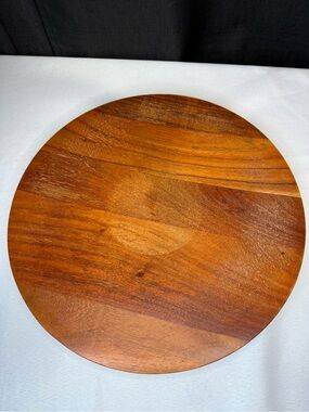 Hearth & Hand 13 in Dia Wooden Round Serving Board - Natural Brown